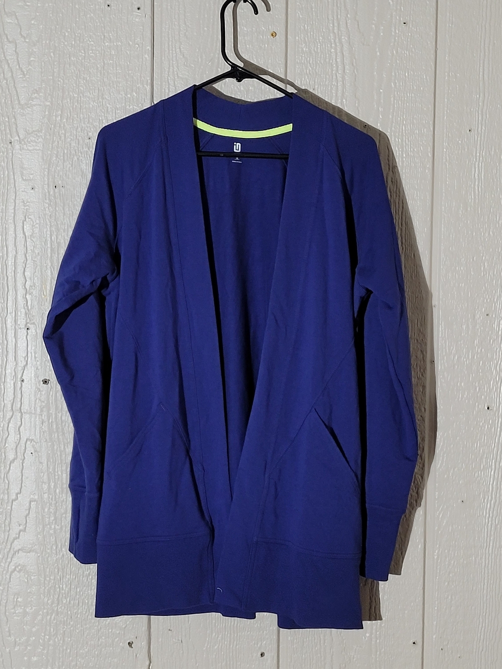 Ideology Open-Front Cardigan in Deep Blue